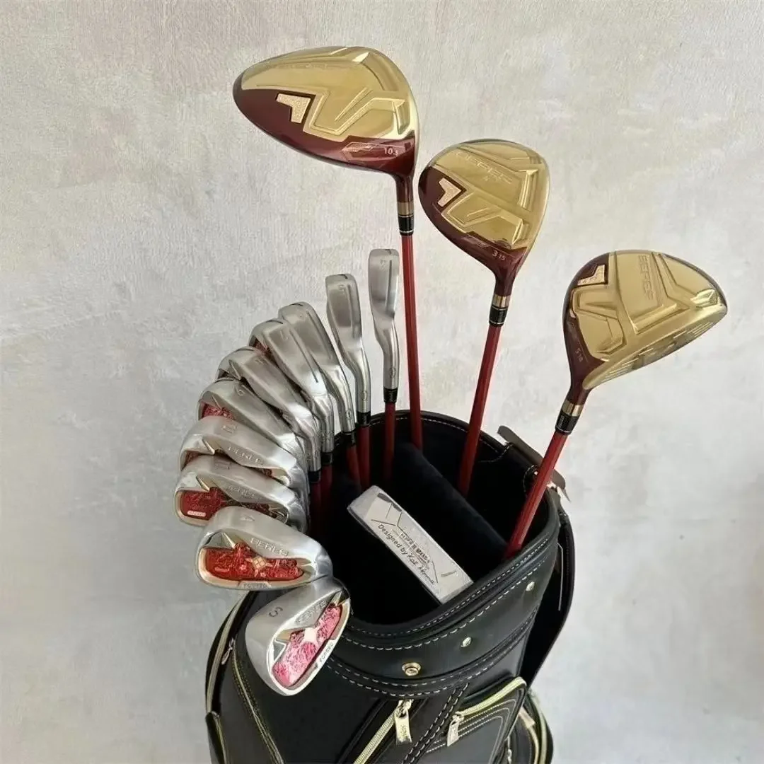 Right hand men's golf club S-08 5-star 14-piece full set golf club tee fairway wood iron putter bag graphite club head cover
Right hand men's golf club S-08 5-star 14-piece full set golf club tee fairway wood iron putter bag graphite club head cover