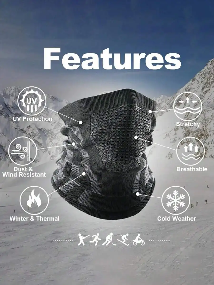 1pc Breathable Comfortable Thermal Knitted Scarf Faces Cover Neck Warmer Bicycle Cycling Ski Tube Scarf Hiking Masks Tactical Hi
1pc Breathable Comfortable Thermal Knitted Scarf Faces Cover Neck Warmer Bicycle Cycling Ski Tube Scarf Hiking Masks Tactical Hi