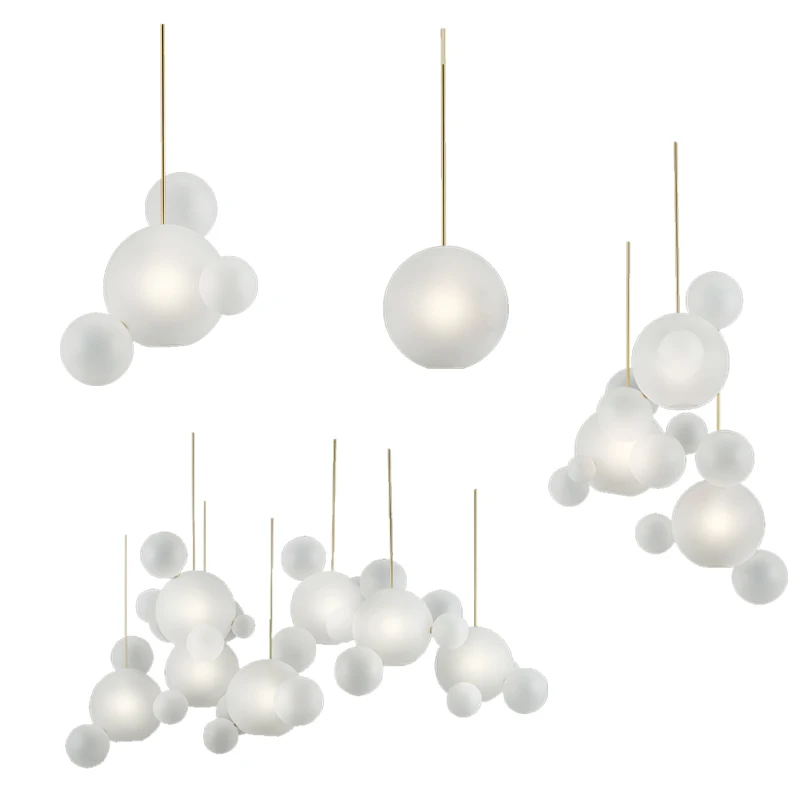 Nordic White Bubbles LED Pendant Lights Modern Restaurant Glass Lustres Hanging Lamp Home Decor Dining Room Chandeliers Fixture
Nordic White Bubbles LED Pendant Lights Modern Restaurant Glass Lustres Hanging Lamp Home Decor Dining Room Chandeliers Fixture