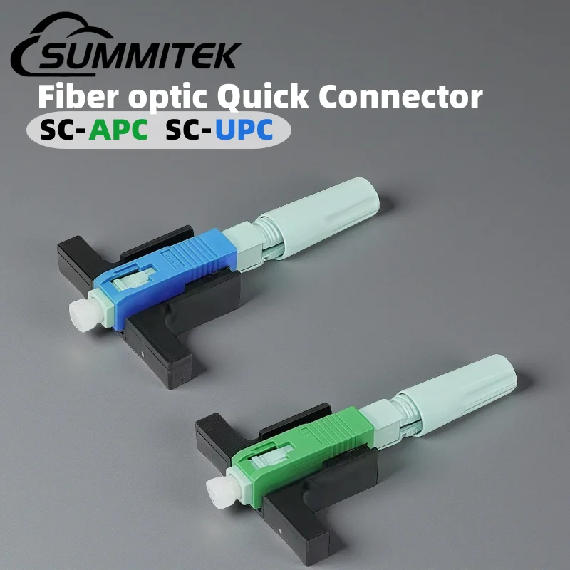 SUMMITEK 10pcs SC APC Quick Connector FTTH Fiber Field Assembly Cold Connector Tool Single Mode Fiber Optic Fast Connector
SUMMITEK 10pcs SC APC Quick Connector FTTH Fiber Field Assembly Cold Connector Tool Single Mode Fiber Optic Fast Connector