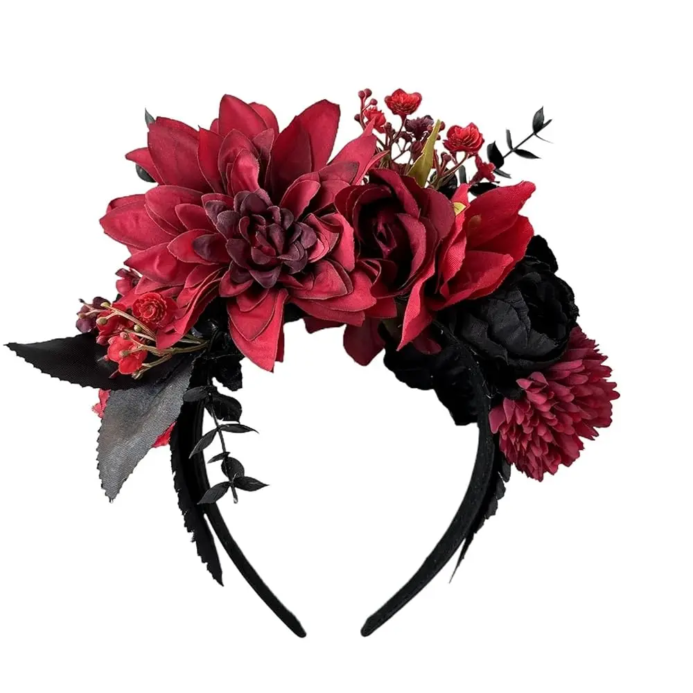 Mexican Flower Crown Day of the dead Headpiece Party Fiesta Flower Headband
Mexican Flower Crown Day of the dead Headpiece Party Fiesta Flower Headband