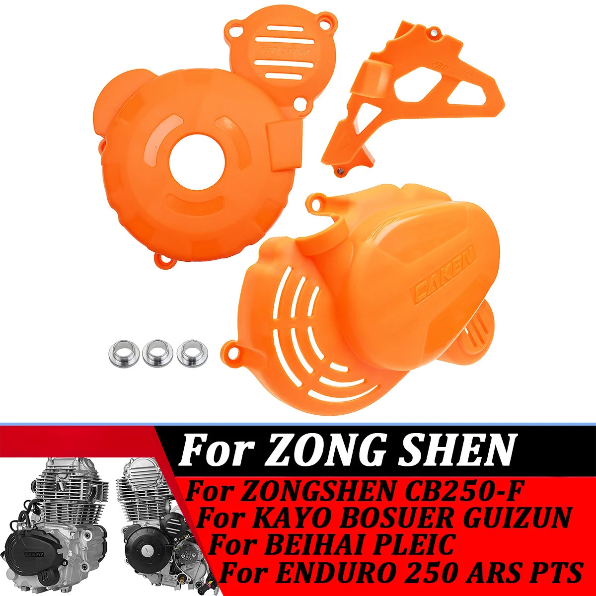 Motocross Engine Clutch Guard Water Pump Cover Ignition Protector For ZongShen CB250F ZS172FMM-3 Engine KAYO T4 BRZ MOTAX FXMOTO
Motocross Engine Clutch Guard Water Pump Cover Ignition Protector For ZongShen CB250F ZS172FMM-3 Engine KAYO T4 BRZ MOTAX FXMOTO