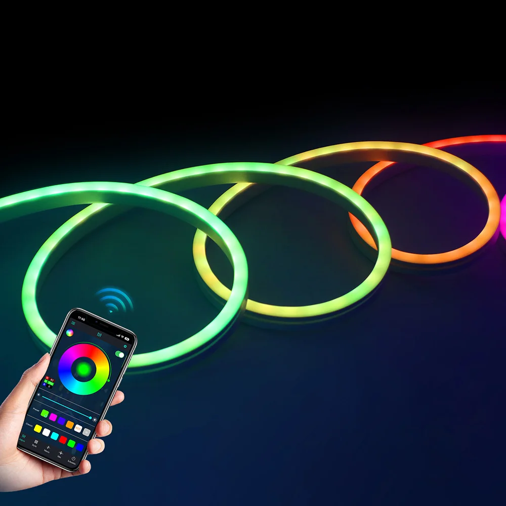 RGB WS2811 LED Neon Strip Bluetooth-compatible 12V 24V Remote Control EU US UK AU Power Kit Flex Rope Light Tape Decor Waterpoof
RGB WS2811 LED Neon Strip Bluetooth-compatible 12V 24V Remote Control EU US UK AU Power Kit Flex Rope Light Tape Decor Waterpoof