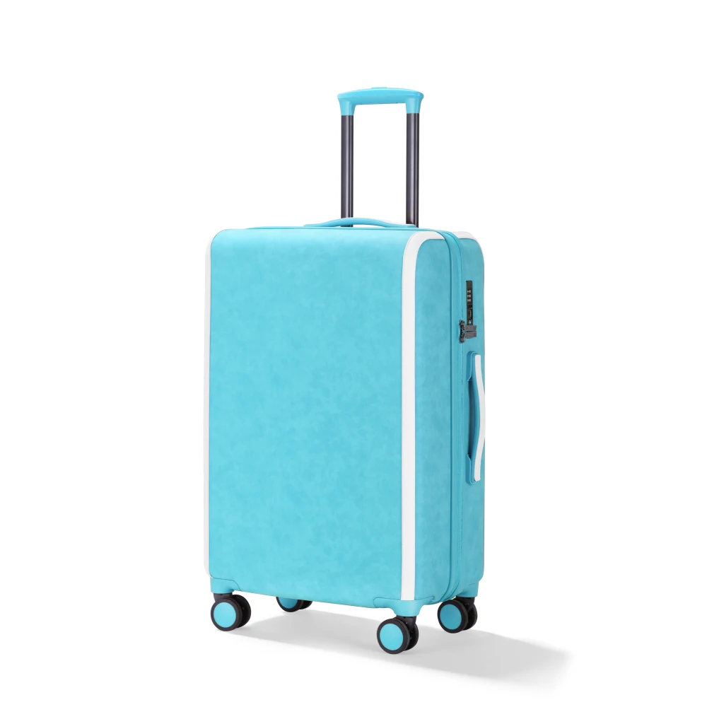 28 Inch Luggage with Spinner Wheels, PU Leather Suitcases for Women with TSA Lock, ice blue
28 Inch Luggage with Spinner Wheels, PU Leather Suitcases for Women with TSA Lock, ice blue