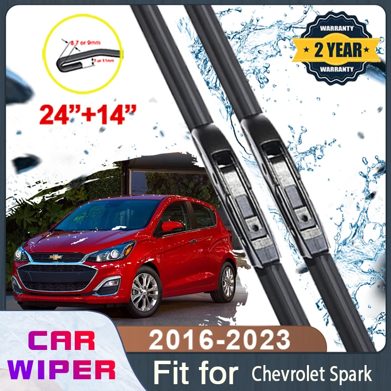 Стеклоочистители для лобового стекла автомобиля Chevrolet Spark MK4 2016 ~ 2023, стеклоочистители для лобового стекла, щетки, брикет, U-образный крючок 24 дюйма + 14 дюймов
Стеклоочистители для лобового стекла автомобиля Chevrolet Spark MK4 2016 ~ 2023, стеклоочистители для лобового стекла, щетки, брикет, U-образный крючок 24 дюйма + 14 дюймов
