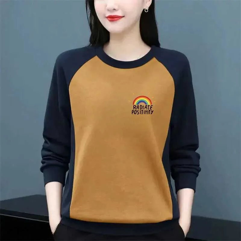Thickened Fleece Long Sleeve Women's T-shirt Base Shirt Inner Wear Top for Middle-Aged And Elderly Mothers Korean Style round...
Thickened Fleece Long Sleeve Women's T-shirt Base Shirt Inner Wear Top for Middle-Aged And Elderly Mothers Korean Style round...