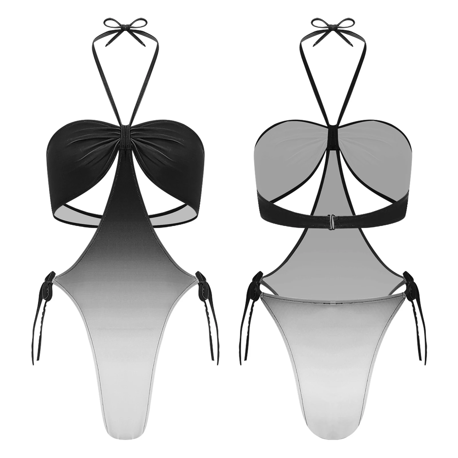 Womens Gradient One Piece Bathing Suit with Chest Pads Halter Backless Swimwear Bodysuit for Resort Pool Side Lazy River Relax
Womens Gradient One Piece Bathing Suit with Chest Pads Halter Backless Swimwear Bodysuit for Resort Pool Side Lazy River Relax