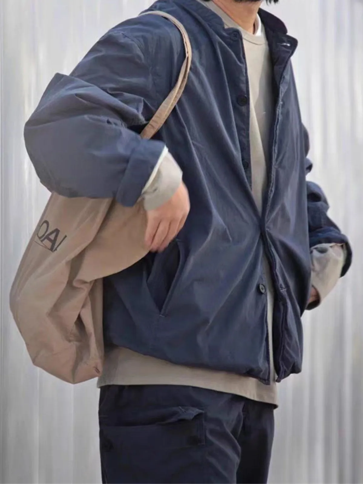 24AW Japanese Men's and Women's Loose Spring and Autumn Washed Stand Up Collar Jacket
24AW Japanese Men's and Women's Loose Spring and Autumn Washed Stand Up Collar Jacket