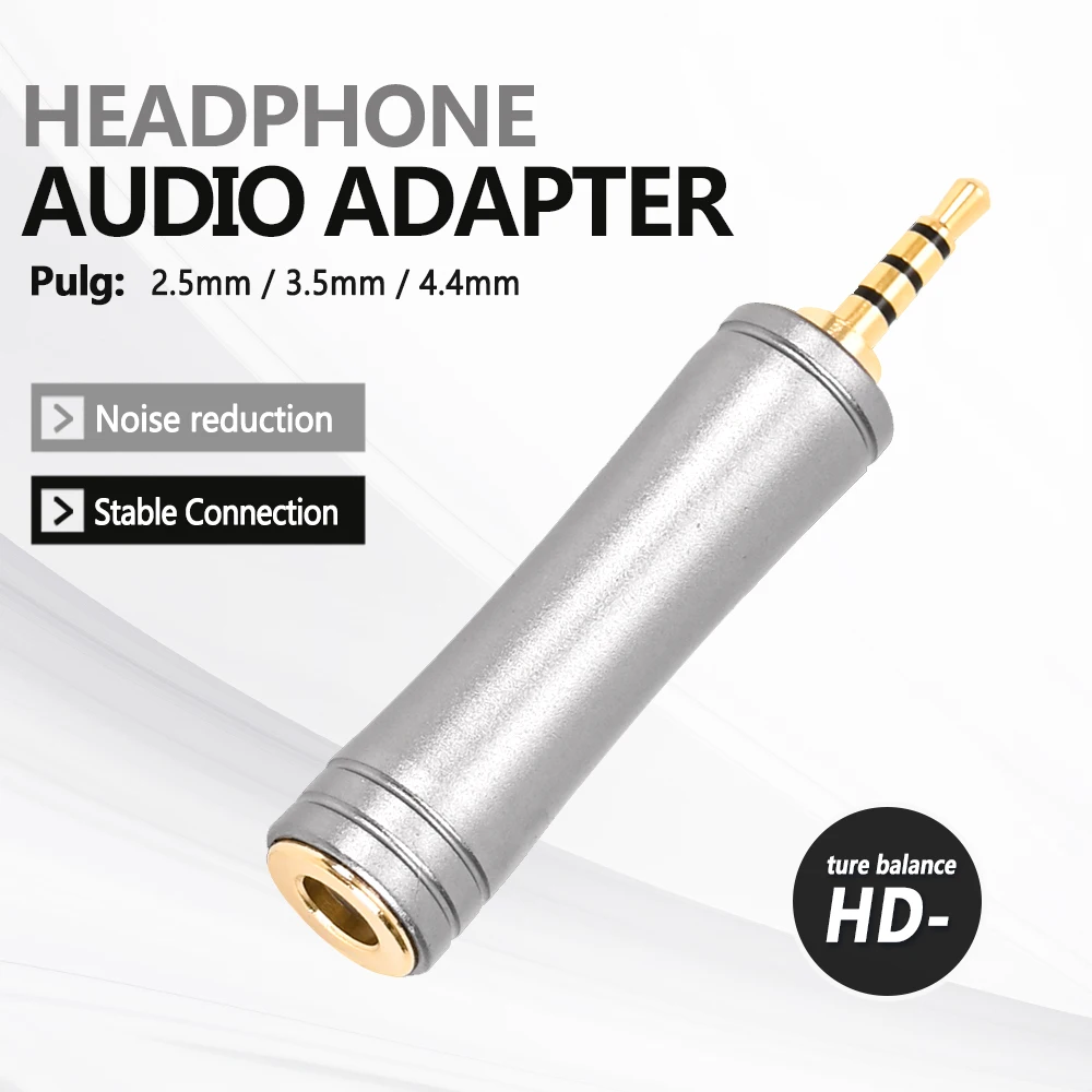 HIFI Earphone Adapter Plug 4.4mm Female to 3.5mm 2.5mm Male Balanced Wire Connector Audio Jack Earbud Accessories 4.4 to 3.5
HIFI Earphone Adapter Plug 4.4mm Female to 3.5mm 2.5mm Male Balanced Wire Connector Audio Jack Earbud Accessories 4.4 to 3.5