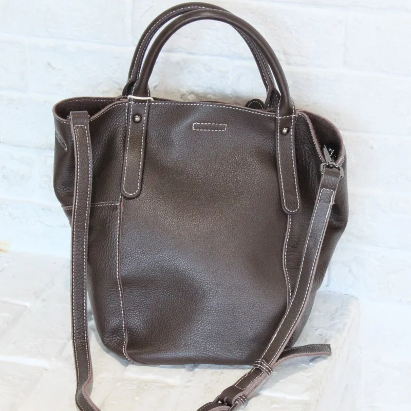 Women's Vintage Handbags 100% Genuine Leather Small Tote Versatile Solid Hand Bucket Bag With Lined Pouch Shoulder Crossbody Bag
Women's Vintage Handbags 100% Genuine Leather Small Tote Versatile Solid Hand Bucket Bag With Lined Pouch Shoulder Crossbody Bag