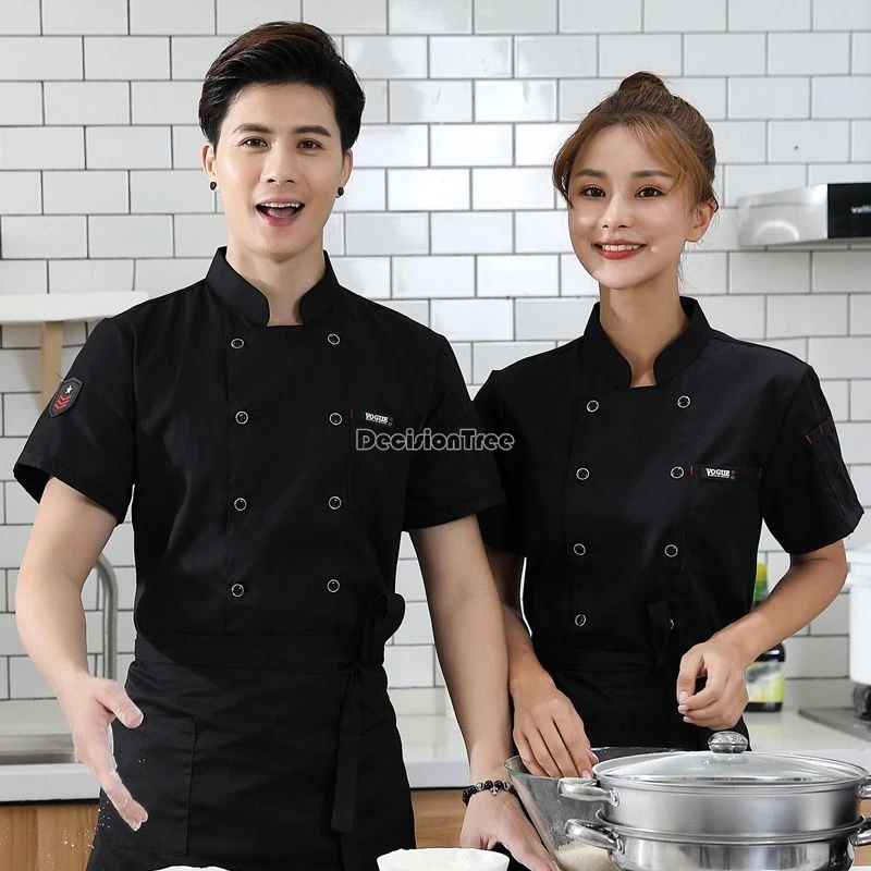 2024 hotel restaurant kitchen daily work uniform summer short sleeves cotton fabric clothing waterproof oil-proof chef uniform
2024 hotel restaurant kitchen daily work uniform summer short sleeves cotton fabric clothing waterproof oil-proof chef uniform