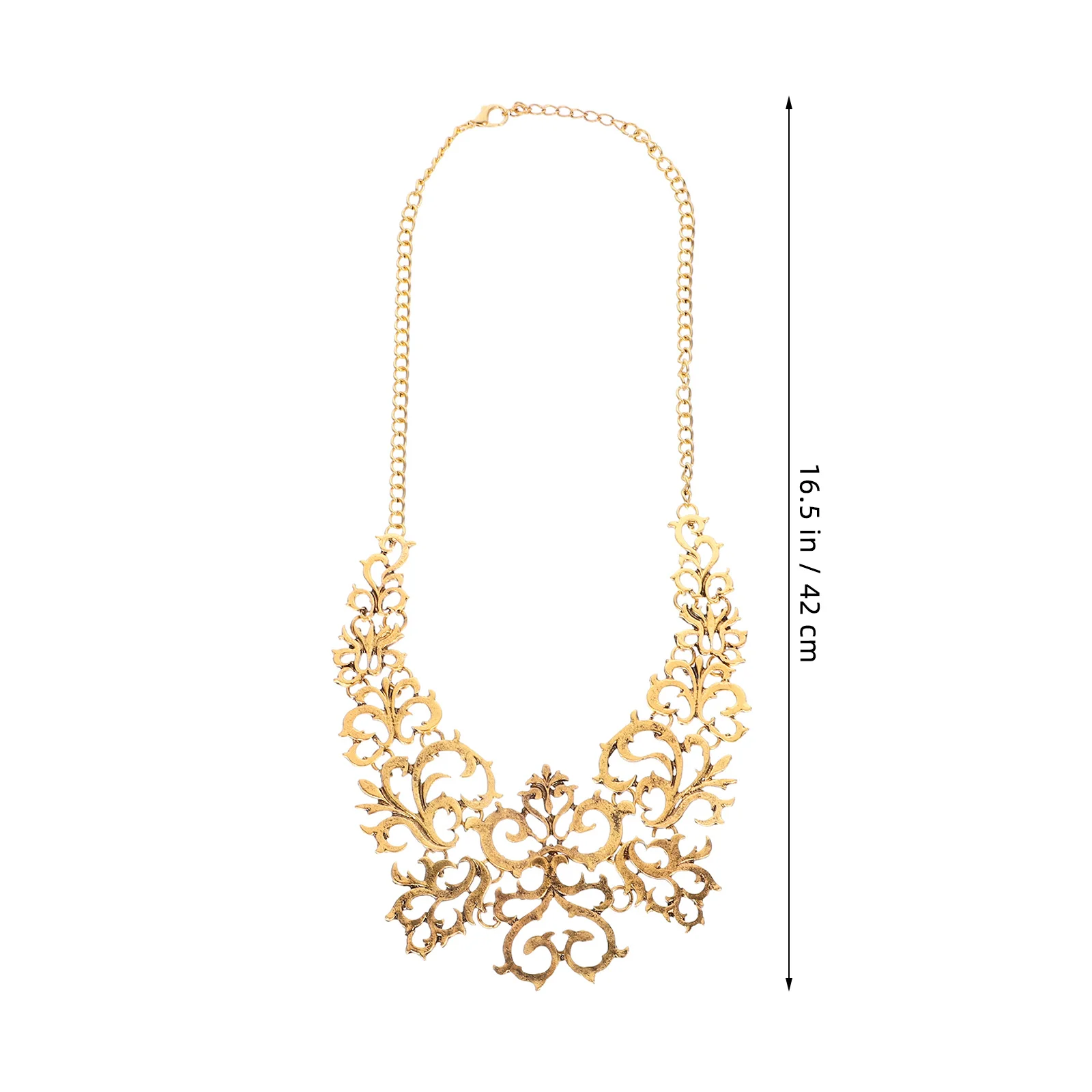 Vintage Clavicle Necklace Hollow Out Alloy Pendant Durable Fashionable Jewelry for Women Girls Wedding Party Daily Wear Gift
Vintage Clavicle Necklace Hollow Out Alloy Pendant Durable Fashionable Jewelry for Women Girls Wedding Party Daily Wear Gift