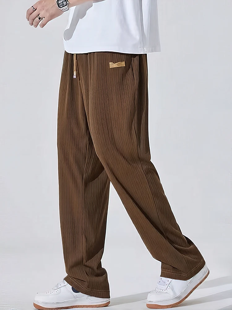 Spring Summer Straight Ice silk Pants Men Straight Casual Pants Lightweight Thin Sport Wide leg Sweatpants Male Trousers
Spring Summer Straight Ice silk Pants Men Straight Casual Pants Lightweight Thin Sport Wide leg Sweatpants Male Trousers