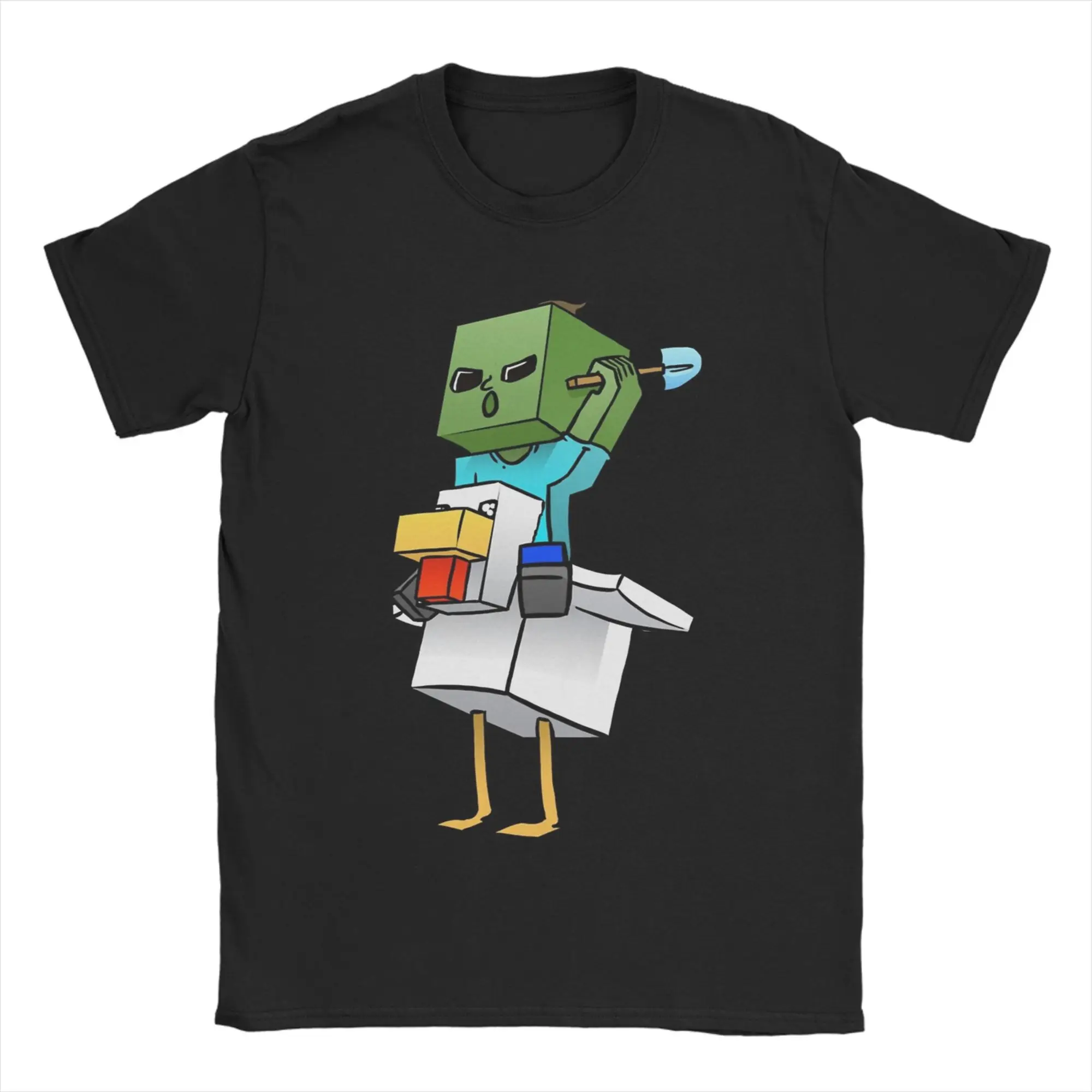 Men Chicken Jockey Funny Pixel T Shirts Pure Cotton Clothing Novelty Short Sleeve Round Collar Tees Gift Idea T-Shirt
Men Chicken Jockey Funny Pixel T Shirts Pure Cotton Clothing Novelty Short Sleeve Round Collar Tees Gift Idea T-Shirt