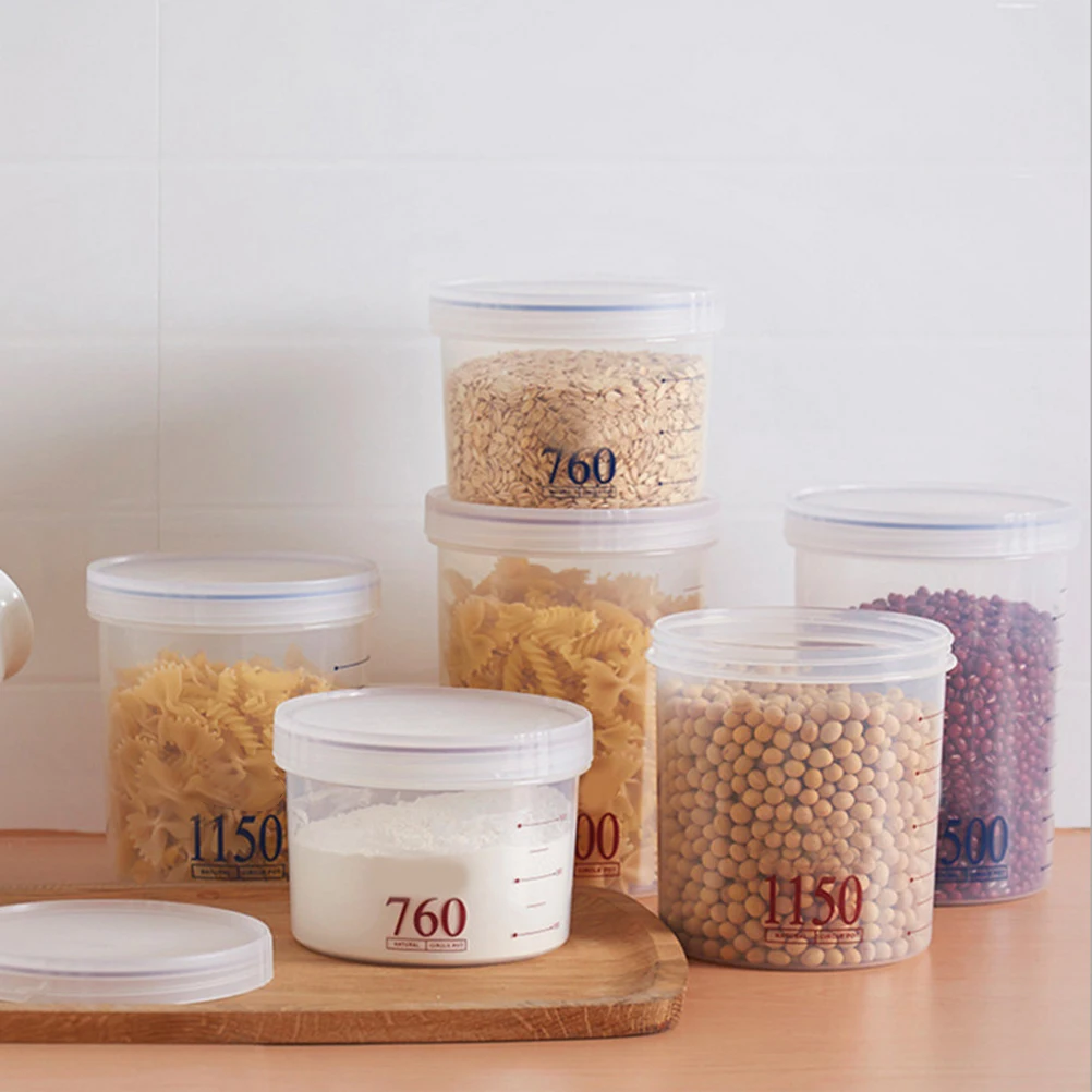 1150 Ml Plastic Sealed Jars Cereal Storage Bottle Dry Food Container Snacks Leak Proof Eco Friendly Kitchen 
1150 Ml Plastic Sealed Jars Cereal Storage Bottle Dry Food Container Snacks Leak Proof Eco Friendly Kitchen