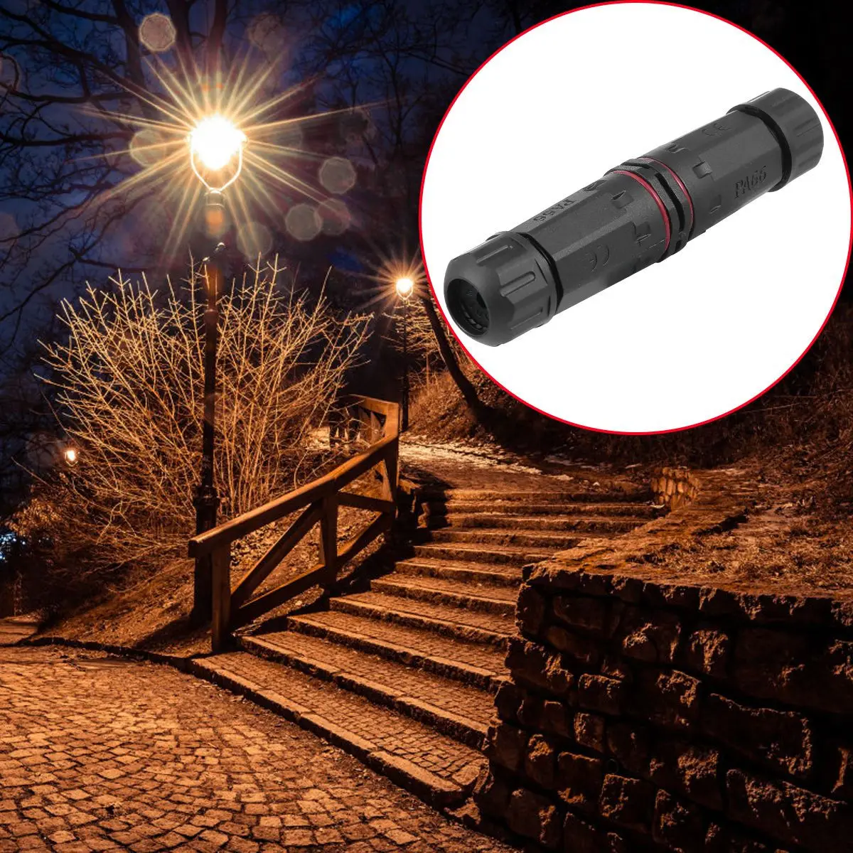 IP68 Waterproof Electrical Connector 2 Pin Wire Connector High Temperature Resistant Nylon Pa66 for Outdoor LED Lighting Flood
IP68 Waterproof Electrical Connector 2 Pin Wire Connector High Temperature Resistant Nylon Pa66 for Outdoor LED Lighting Flood