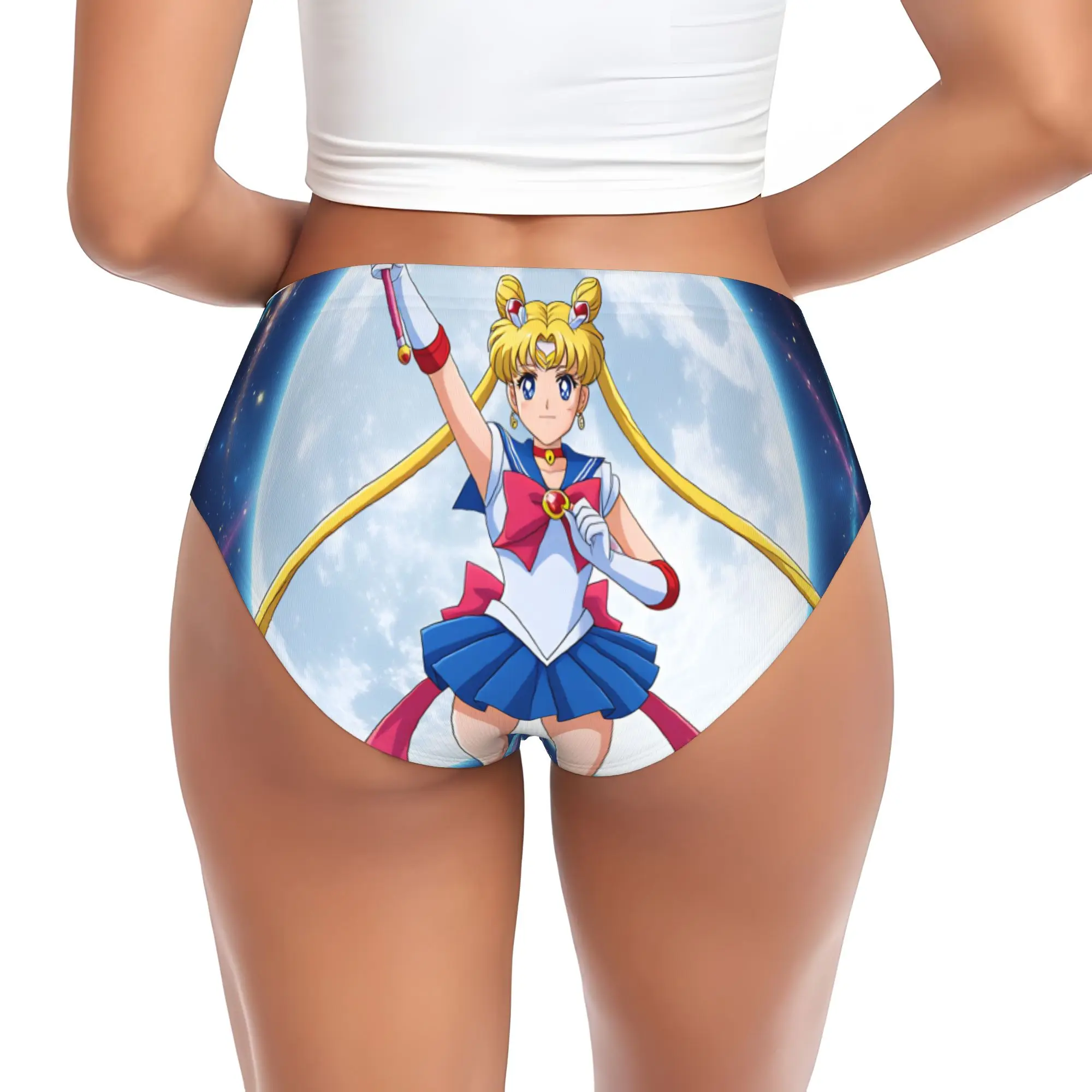 Custom S-Sailors Moons Brief Panties for Women Breathable Stretch Comic Cartoon Vintage Print Underwear
Custom S-Sailors Moons Brief Panties for Women Breathable Stretch Comic Cartoon Vintage Print Underwear