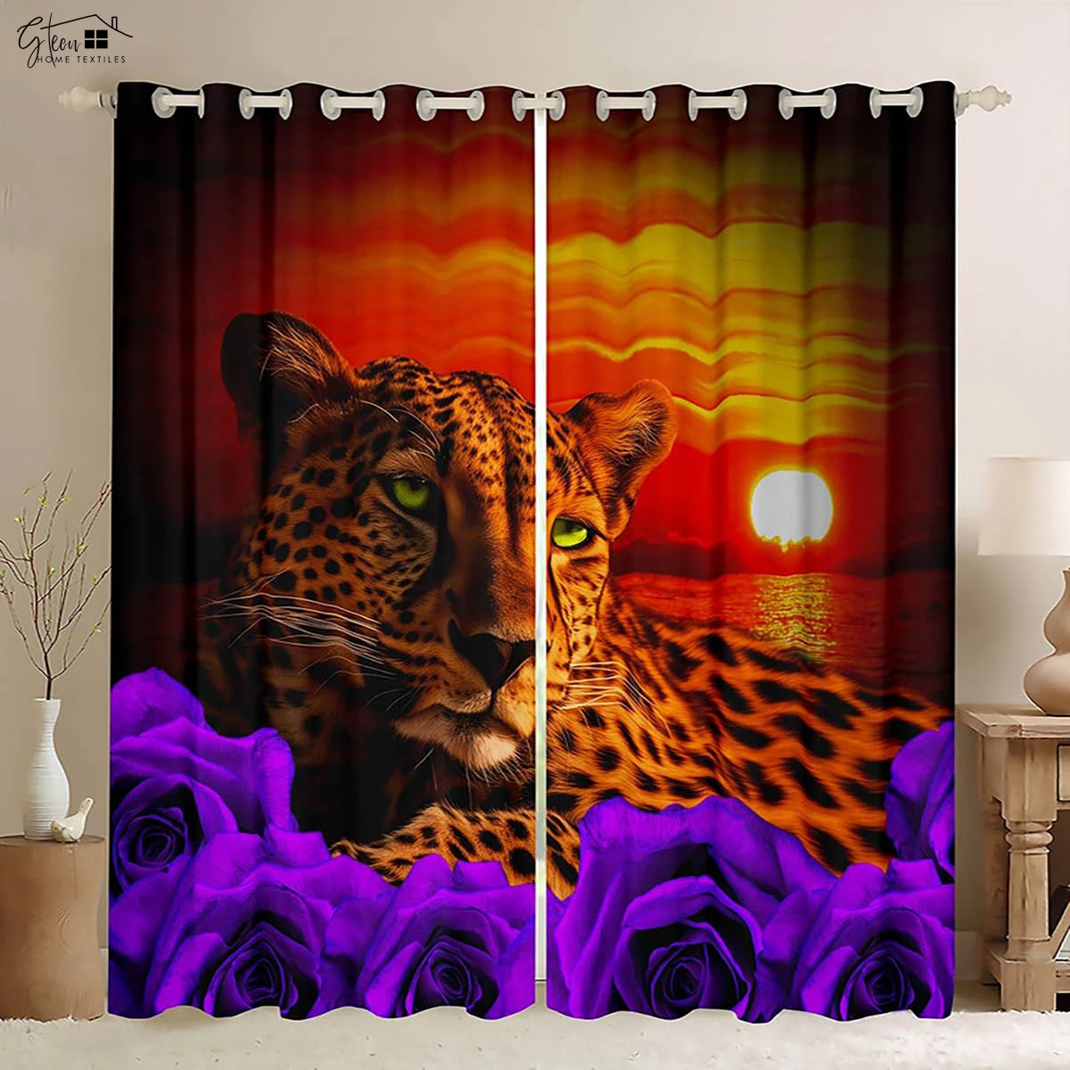 Rose Flower Tiger Animal 3d Printing Curtain Retro Style Living Room Kitchen Bedroom Curtain Window Decoration Curtain 2 Pieces
Rose Flower Tiger Animal 3d Printing Curtain Retro Style Living Room Kitchen Bedroom Curtain Window Decoration Curtain 2 Pieces