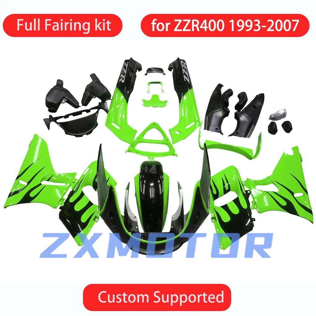 For KAWASAKI ZZR400 1993-2007 Cool Fairing Kit ZZR 400 93 94 95 96 97 98 99 00 01 02 03 04 05 06 07 Motorcycle Fairings
For KAWASAKI ZZR400 1993-2007 Cool Fairing Kit ZZR 400 93 94 95 96 97 98 99 00 01 02 03 04 05 06 07 Motorcycle Fairings