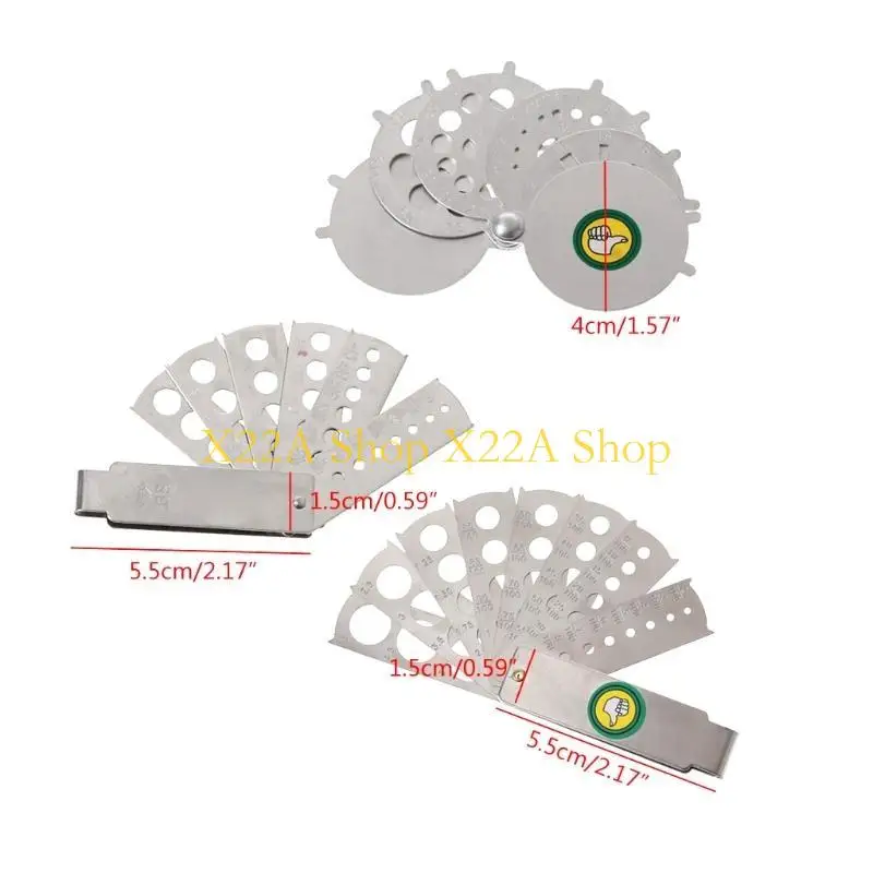 Unique Fan Measuring Tool Round Gauge Multipurpose for Stone Jewelry Measuring Tool
Unique Fan Measuring Tool Round Gauge Multipurpose for Stone Jewelry Measuring Tool