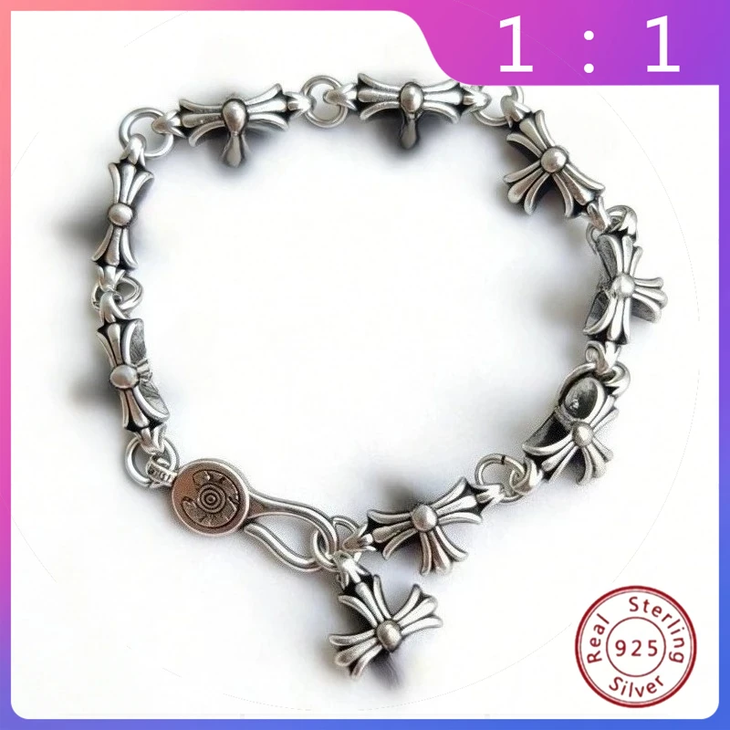 2026 New S925 Silver Hip Hop Punk Fashion Trend Versatile Retro Cross Bracelet
2026 New S925 Silver Hip Hop Punk Fashion Trend Versatile Retro Cross Bracelet
