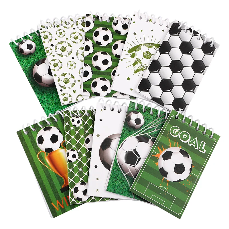 10pcs/lot Soccer Pattern Mini Notepad for Kids Sports Birthday Party Favors Pinata Filler Christmas Gift Spiral Pocket Notebooks
10pcs/lot Soccer Pattern Mini Notepad for Kids Sports Birthday Party Favors Pinata Filler Christmas Gift Spiral Pocket Notebooks