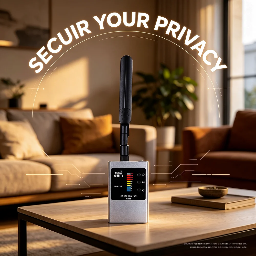 G338W Anti Spy, RF Detector, Hidden Camera Scanner, GPS Tracker Bug Finder, WiFi GSM Listening, Portable Privacy
G338W Anti Spy, RF Detector, Hidden Camera Scanner, GPS Tracker Bug Finder, WiFi GSM Listening, Portable Privacy