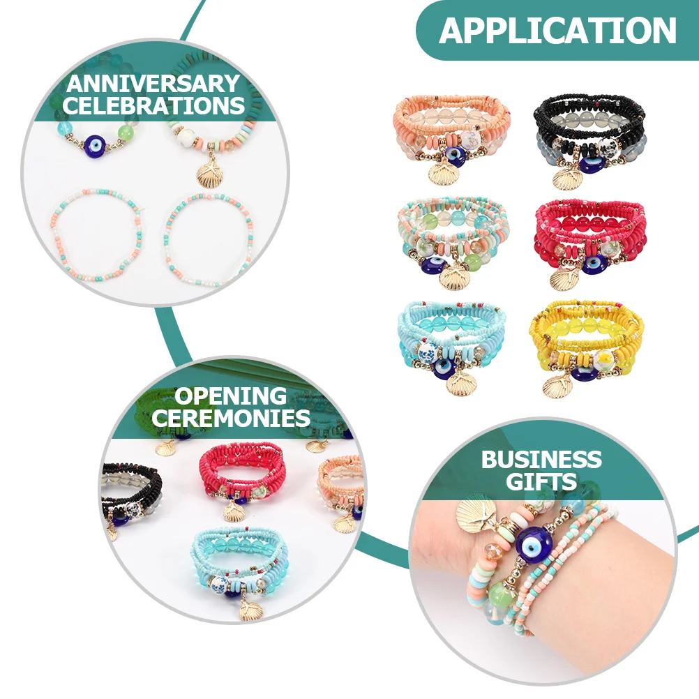 6Sets Beaded Bracelets Bohemian Jewelry Women Chains Exquisite Charm Lightweight Comfortable Skinfriendly Gift Idea
6Sets Beaded Bracelets Bohemian Jewelry Women Chains Exquisite Charm Lightweight Comfortable Skinfriendly Gift Idea