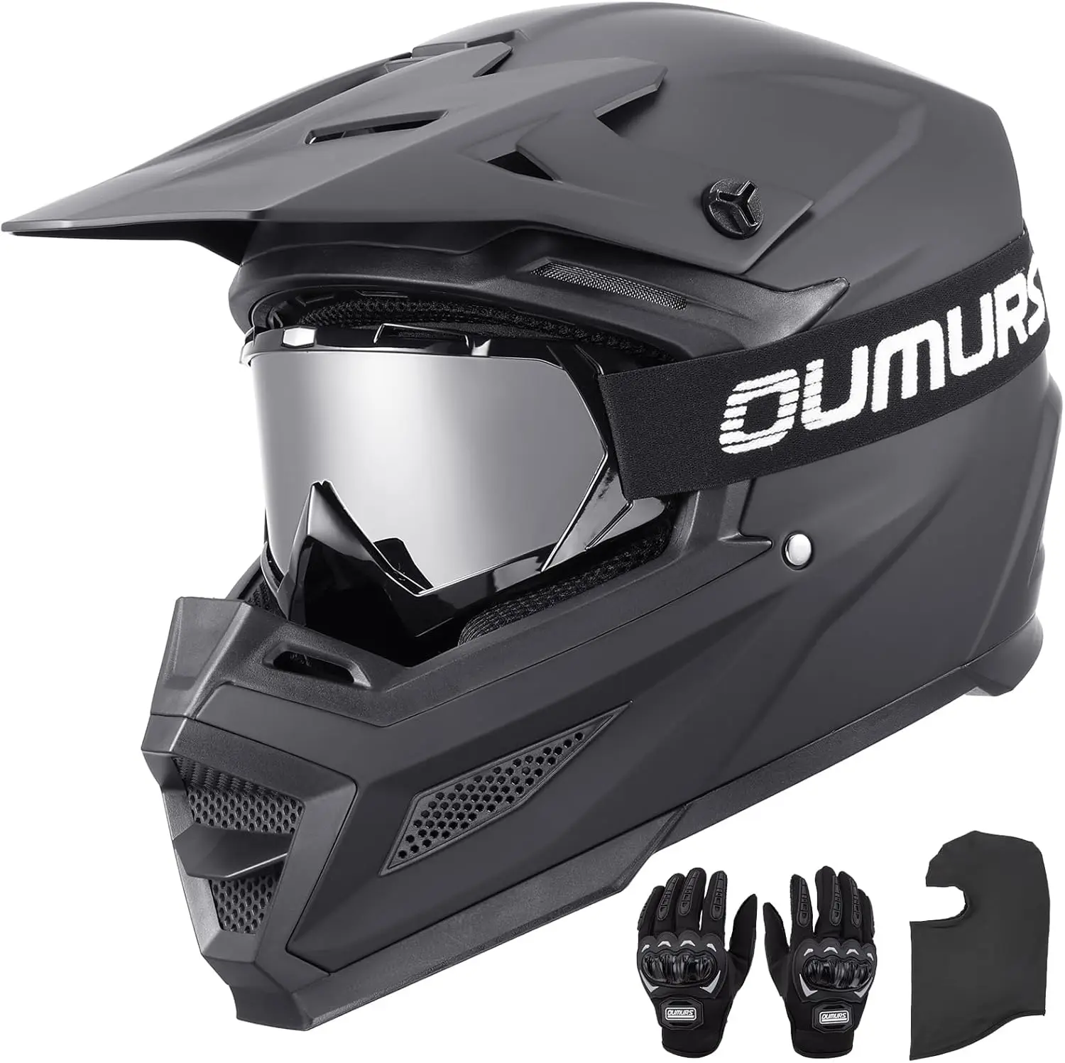 DOT Adult ATV Dirt Bike Helmet with Goggles Gloves Mask Adjustable Sun Visor Motorcycle Off-Road Motocross Moped MX Unisex Matte Black
DOT Adult ATV Dirt Bike Helmet with Goggles Gloves Mask Adjustable Sun Visor Motorcycle Off-Road Motocross Moped MX Unisex Matte Black