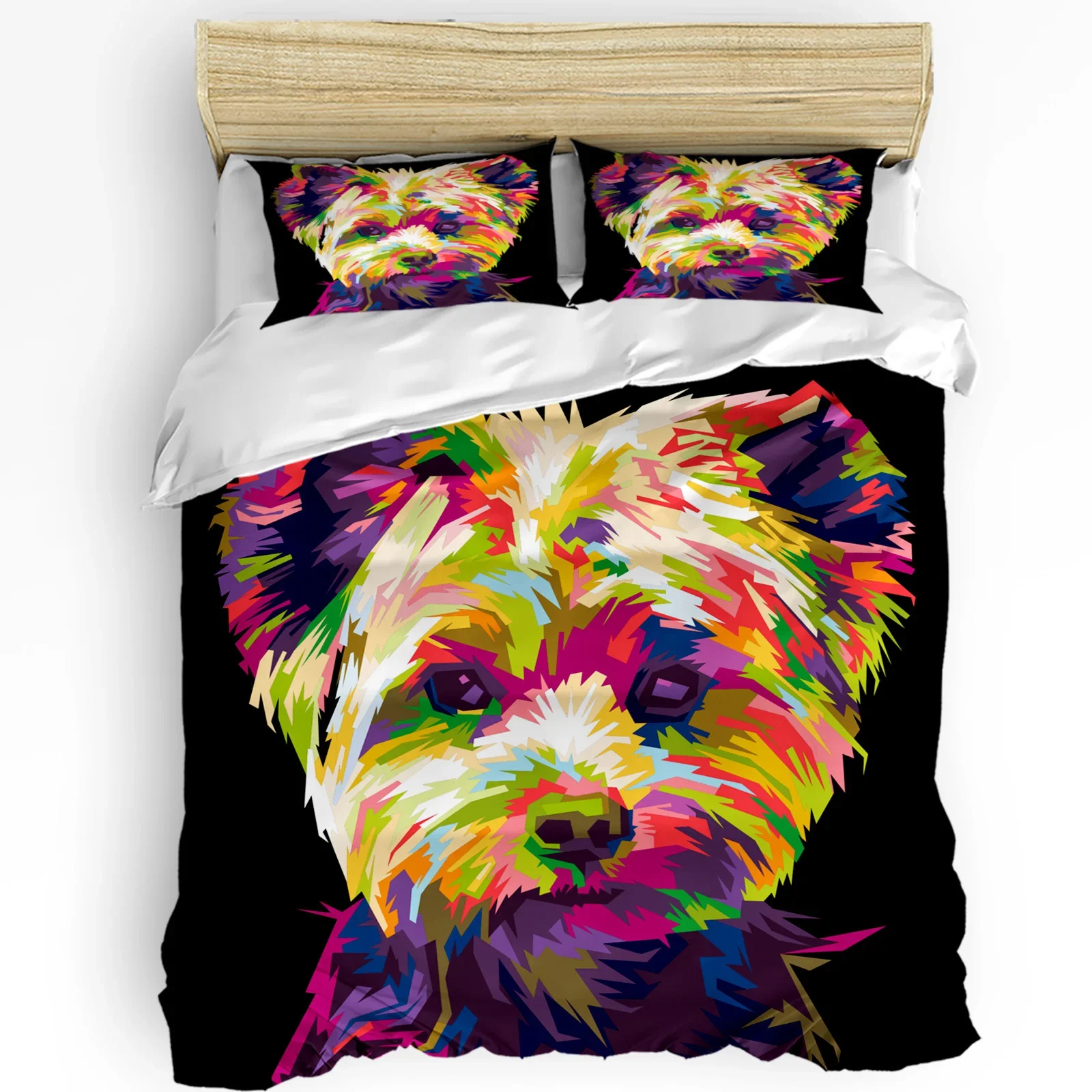 Colorful Animal Dog Cute Gouache 3pcs Bedding Set For Bedroom Double Bed Home Textile Duvet Cover Quilt Cover Pillowcase
Colorful Animal Dog Cute Gouache 3pcs Bedding Set For Bedroom Double Bed Home Textile Duvet Cover Quilt Cover Pillowcase