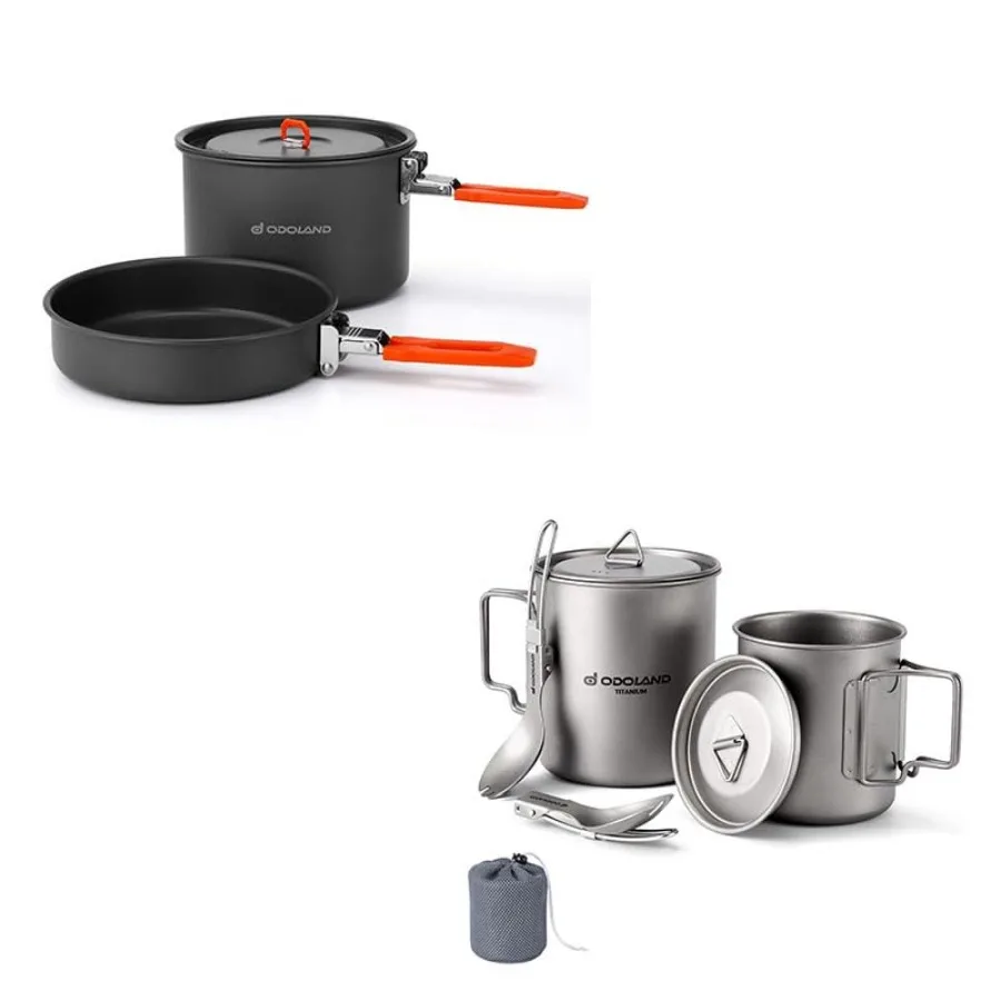 Bundle - 2 Items Camping Cookware Mess Kit and Titanium Camping Cookware 420ML and 750ML
Bundle - 2 Items Camping Cookware Mess Kit and Titanium Camping Cookware 420ML and 750ML