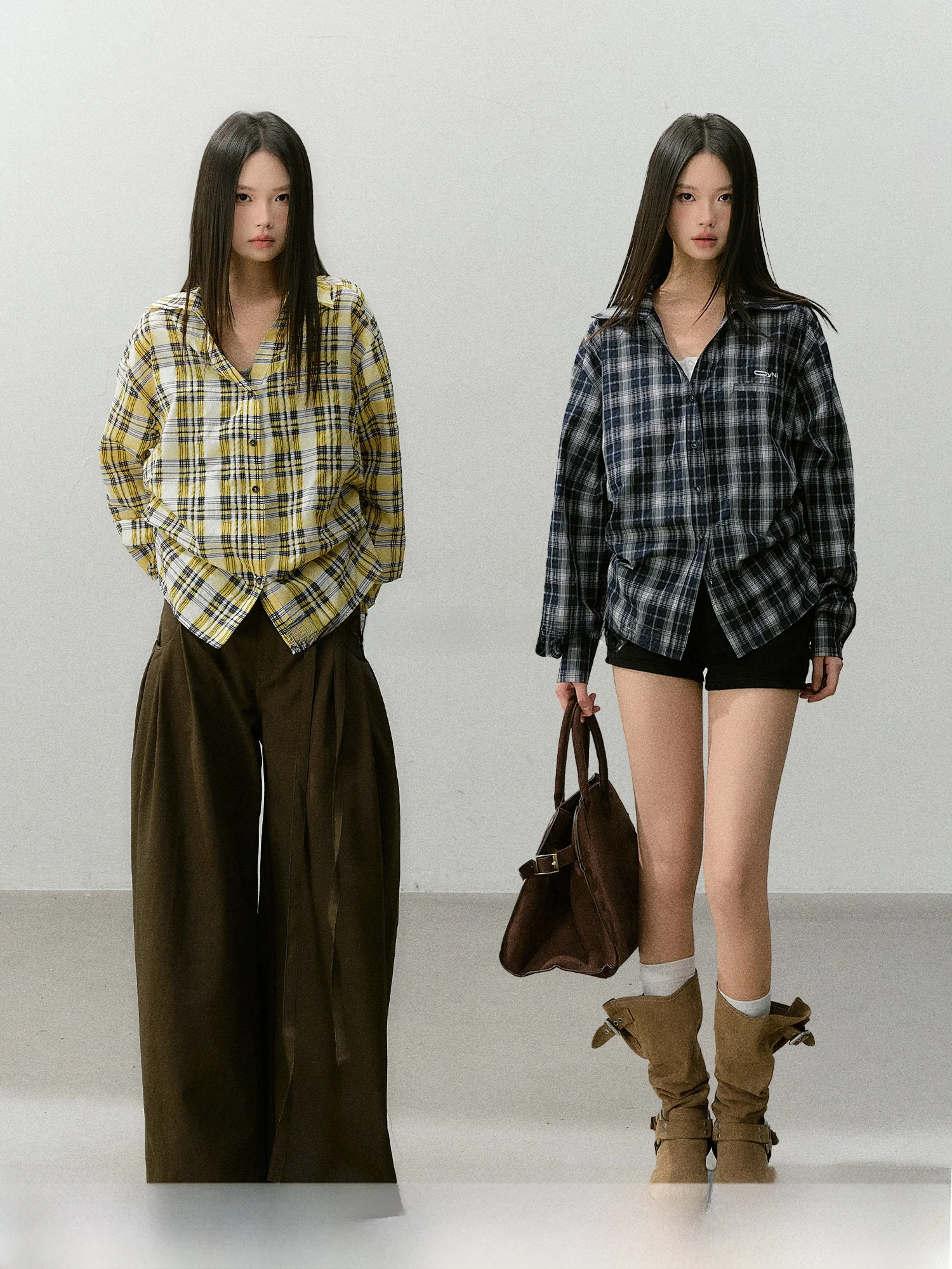 CyNi Retro Classic Design Cheered Long Sve irt Loose Waist Flattering Versatile Women's Faion Spring Cotton Blend
CyNi Retro Classic Design Cheered Long Sve irt Loose Waist Flattering Versatile Women's Faion Spring Cotton Blend