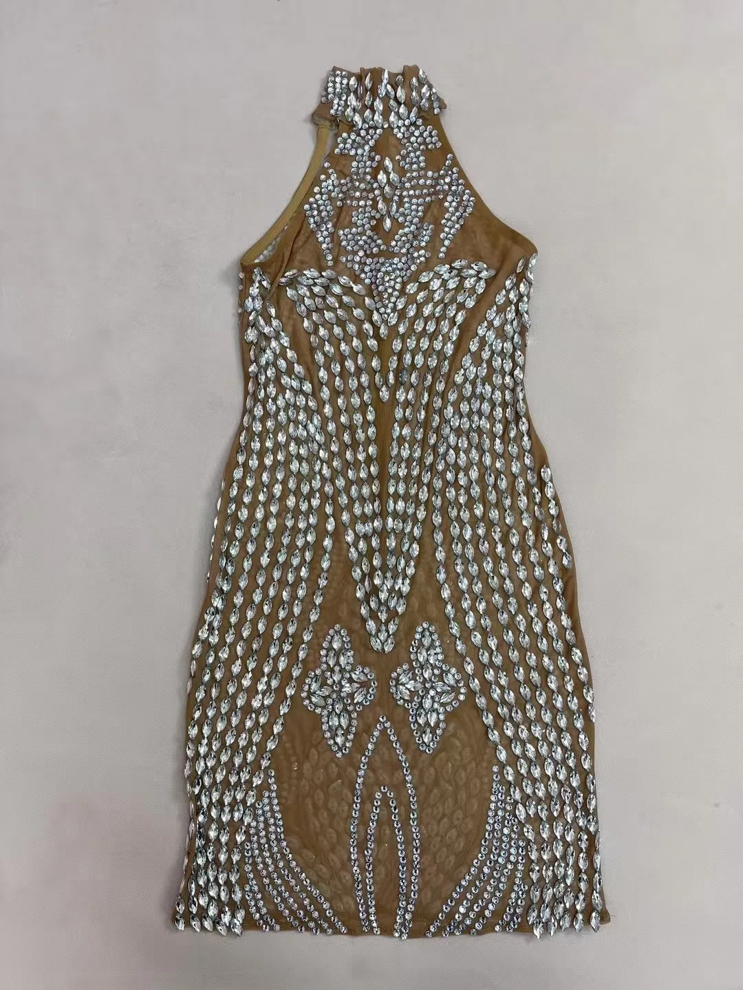 Women Luxury Sexy See Through Bright Rhinestones Mesh Bodycon Mini Dress Evening Club Party Nightwears Showgirl Costumes
Women Luxury Sexy See Through Bright Rhinestones Mesh Bodycon Mini Dress Evening Club Party Nightwears Showgirl Costumes