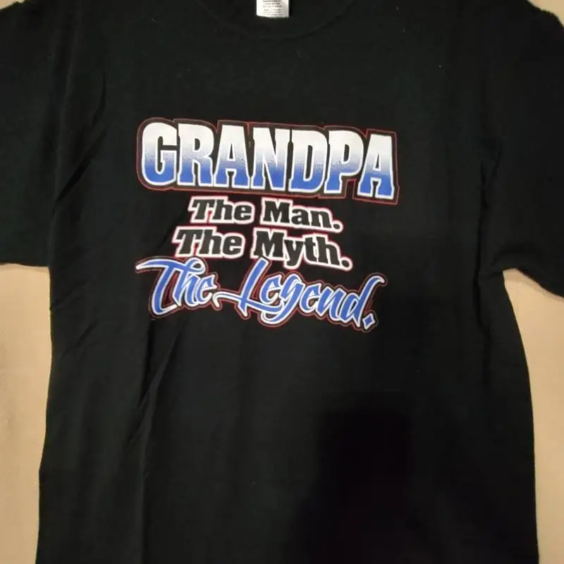 Черно-синяя футболка XL Grandpa The Man Myth Legend DP10 
Черно-синяя футболка XL Grandpa The Man Myth Legend DP10