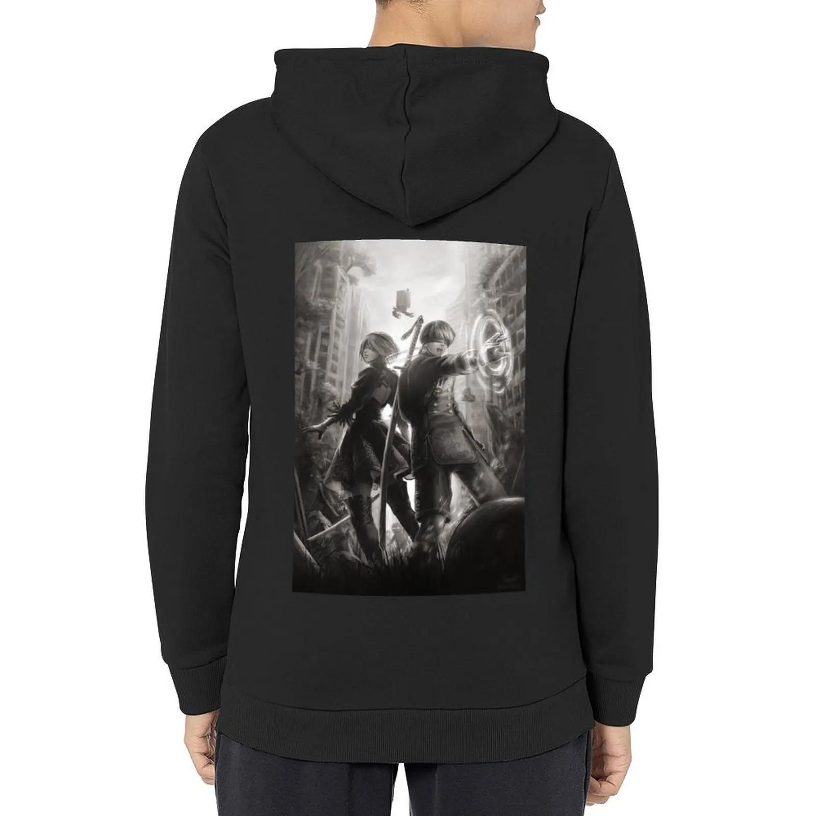 NieR 2B + 9S Hoodie mens clothing fashion men korean clothes men's coat graphic hoodies
NieR 2B + 9S Hoodie mens clothing fashion men korean clothes men's coat graphic hoodies