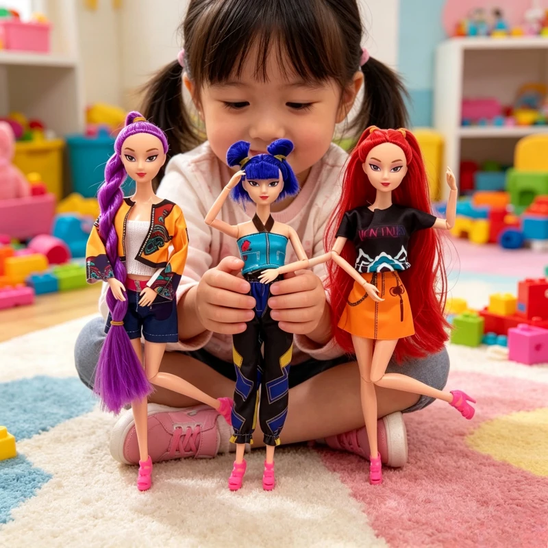 Trendy 30cm Doll Toys Demon Hunters Action Figure Toy Rumi Mira Zoey Beautiful Princess Baby Dolls Plastic Ideal Toyfor Girls
Trendy 30cm Doll Toys Demon Hunters Action Figure Toy Rumi Mira Zoey Beautiful Princess Baby Dolls Plastic Ideal Toyfor Girls
