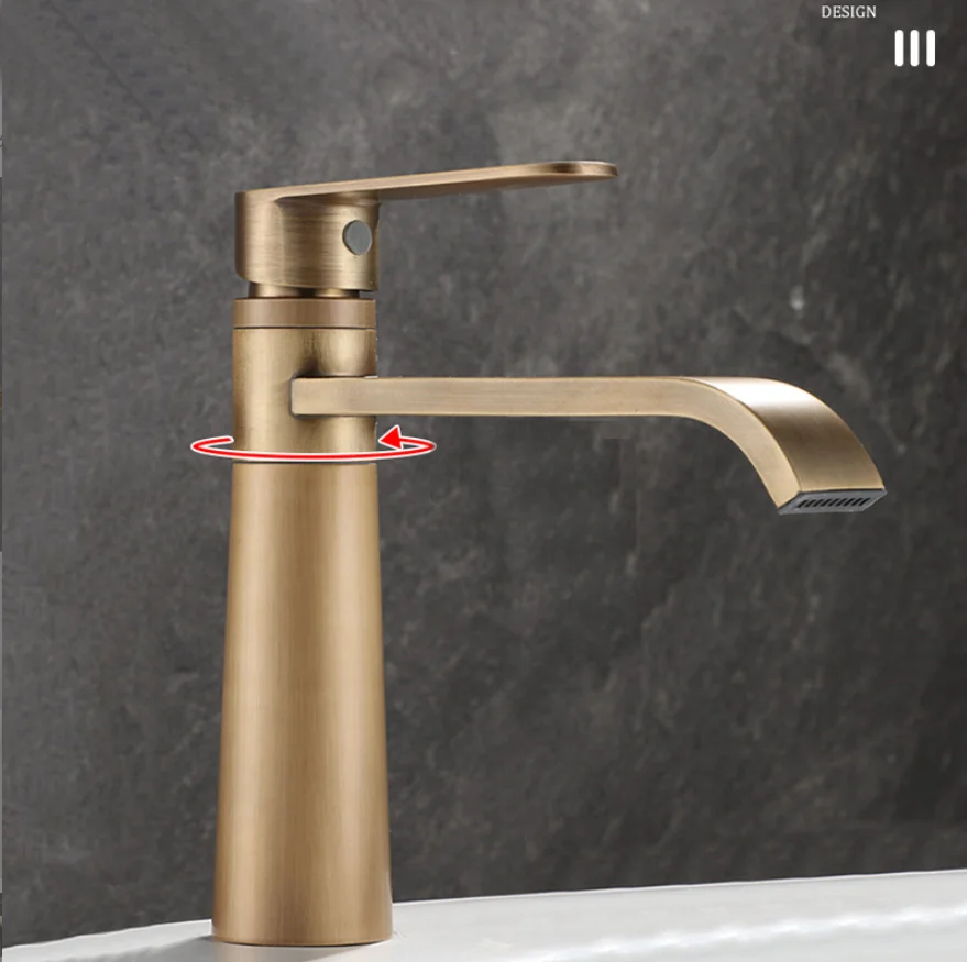 European-style copper basin faucet, bathroom countertop basin single-hole cold and hot rotating faucet
European-style copper basin faucet, bathroom countertop basin single-hole cold and hot rotating faucet