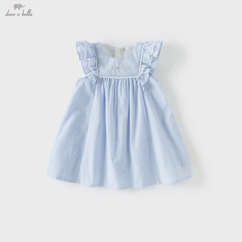 Dave Bella Girls Pure Cotton Dress Autumn Spring Gentle Children Princess Blue Dress Charm Party Outdoor Kids Clothing DB2250966
Dave Bella Girls Pure Cotton Dress Autumn Spring Gentle Children Princess Blue Dress Charm Party Outdoor Kids Clothing DB2250966