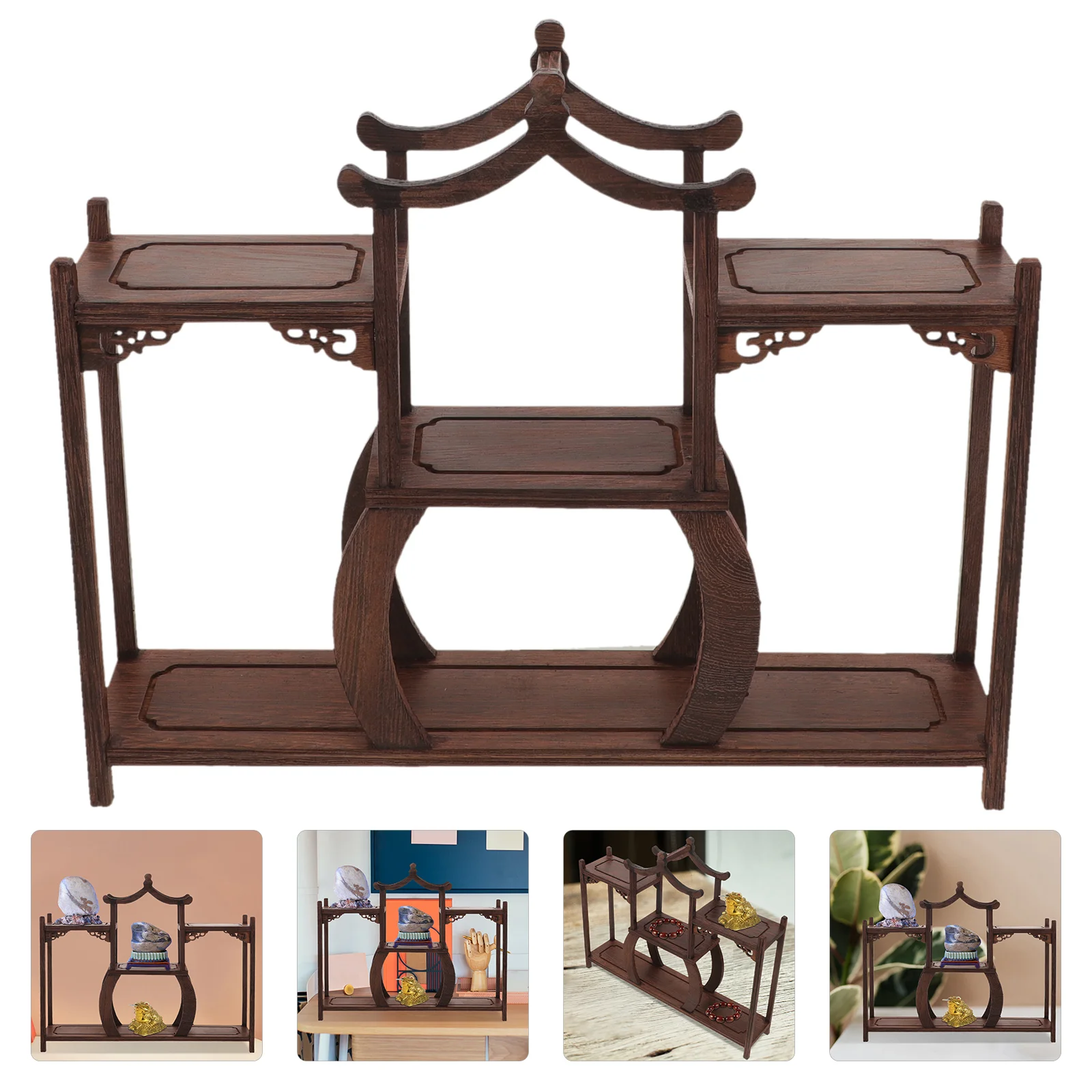 Wooden Display Stand Plant Shelf Craft Rack Jade nament Showcase Home Decor Wooden Bokuhakuja Plant Stand Indoor
Wooden Display Stand Plant Shelf Craft Rack Jade nament Showcase Home Decor Wooden Bokuhakuja Plant Stand Indoor
