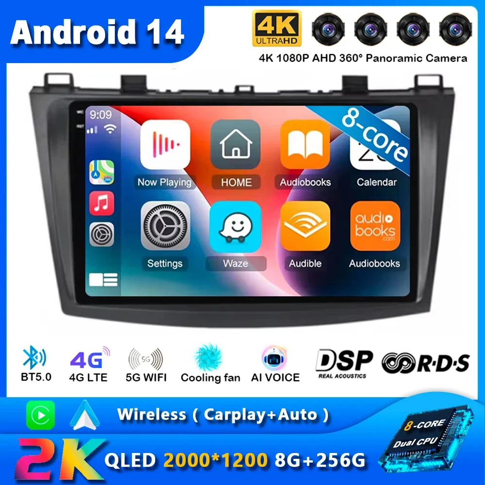 Android 14 Car Radio for Mazda 3 2004 2005 2006 2007 2008 - 2013 Navigation GPS Multimedia Player Stereo WiFi+4G BT Carplay+Auto
Android 14 Car Radio for Mazda 3 2004 2005 2006 2007 2008 - 2013 Navigation GPS Multimedia Player Stereo WiFi+4G BT Carplay+Auto