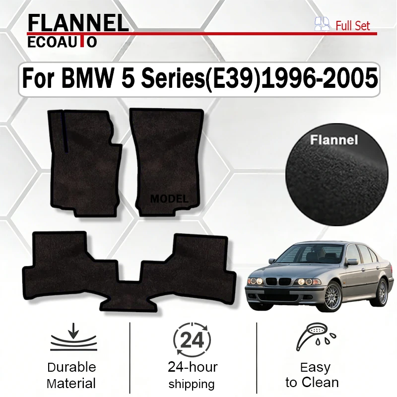 Автомобильные коврики ECOAUTO из фланели, совместимые с BMW 5 серии (E39) 1996-2005, противоскользящие, стильные, без запаха, огнестойкие.
Автомобильные коврики ECOAUTO из фланели, совместимые с BMW 5 серии (E39) 1996-2005, противоскользящие, стильные, без запаха, огнестойкие.
