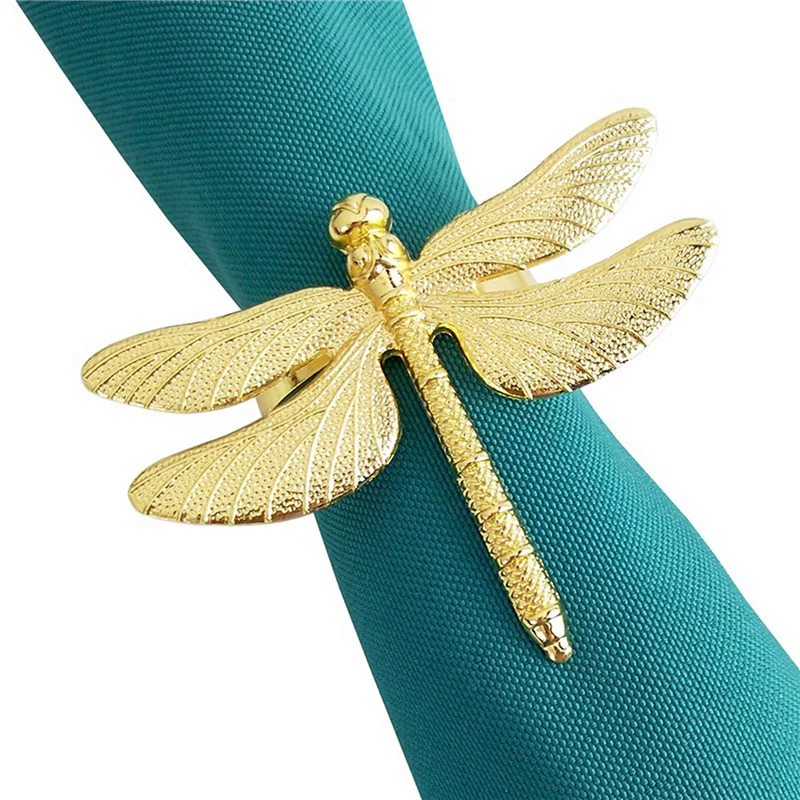 ABUN-48PCS Dragonfly Napkin Ring Gold DIY Hotel Wedding Banquet Table Display Metal Napkin Buckle Christmas Decoration
ABUN-48PCS Dragonfly Napkin Ring Gold DIY Hotel Wedding Banquet Table Display Metal Napkin Buckle Christmas Decoration