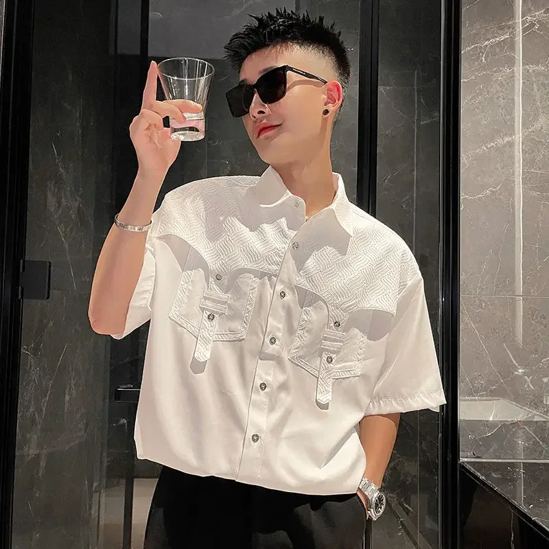 Plain White Man Shirt Half Sleeve with Pocket Shirts for Men Designer Normal Collar Tops New in Casual Cotton Button Up Original
Plain White Man Shirt Half Sleeve with Pocket Shirts for Men Designer Normal Collar Tops New in Casual Cotton Button Up Original