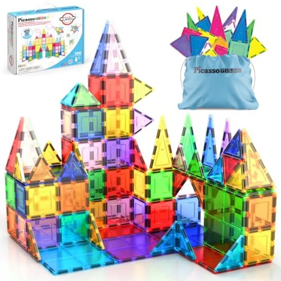 100 Piece Set 100pcs Magnet Building Tiles Clear Magnetic 3D Blocks Construction Playboards, Creativity Beyond Imagination, Ins
100 Piece Set 100pcs Magnet Building Tiles Clear Magnetic 3D Blocks Construction Playboards, Creativity Beyond Imagination, Ins