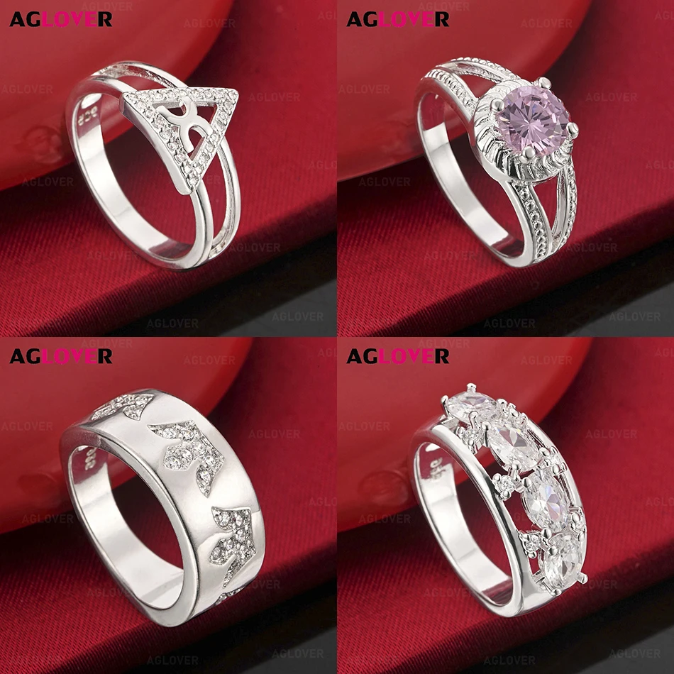 AGLOVER 925 Sterling Silver Pink Zircon 7-10# Ring Charming All-match Women's Party Jewelry
AGLOVER 925 Sterling Silver Pink Zircon 7-10# Ring Charming All-match Women's Party Jewelry