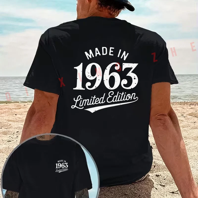 Vintage 1963 Limited Edition design motorcycle T-Shirt Cotton Double-Sided Print Men‘s Casual Short Sleeve Summer O-neck Tops
Vintage 1963 Limited Edition design motorcycle T-Shirt Cotton Double-Sided Print Men‘s Casual Short Sleeve Summer O-neck Tops