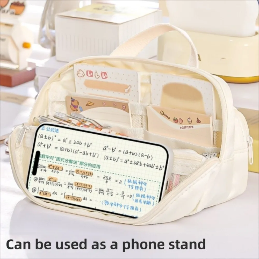Japanese Large Capacity Pen Case Magnetic Phone Holder Toast Shape Handbag Zipper Desk Organizer Stationery Organizer Box
Japanese Large Capacity Pen Case Magnetic Phone Holder Toast Shape Handbag Zipper Desk Organizer Stationery Organizer Box