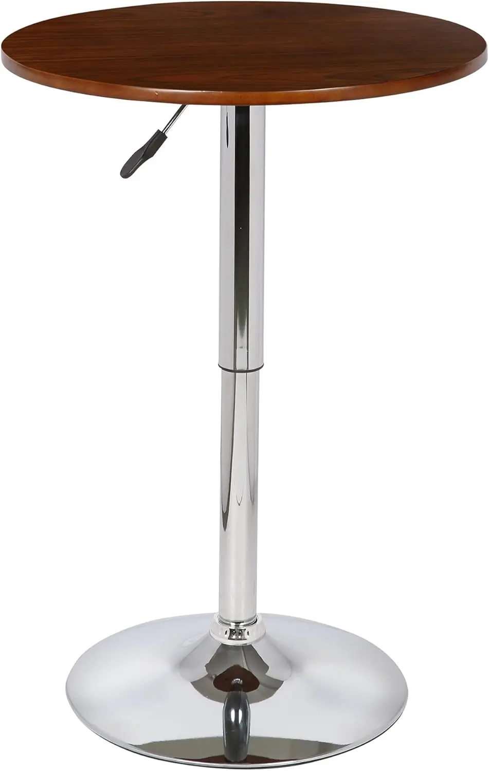 Bentley Modern Adjustable Height Swivel Pub Table With Walnut Wood Top And Chrome Metal Base
Bentley Modern Adjustable Height Swivel Pub Table With Walnut Wood Top And Chrome Metal Base