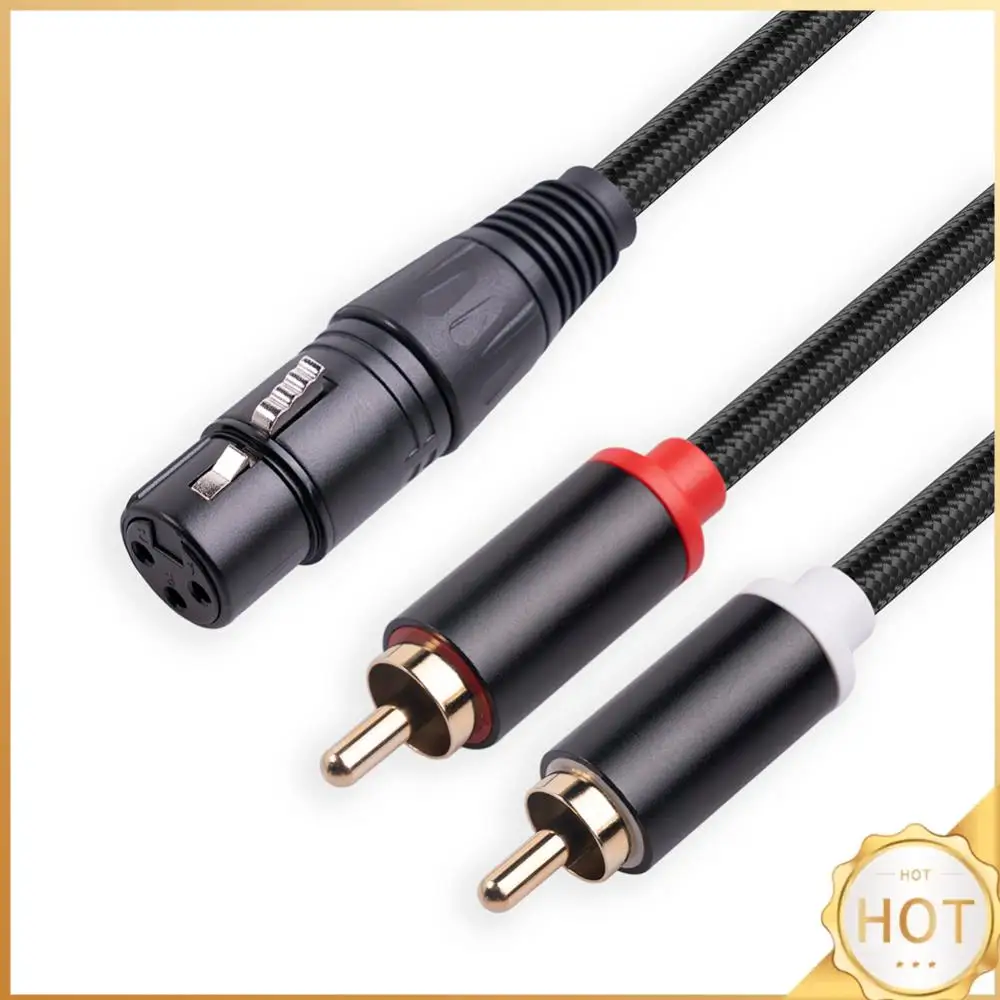 XLR To Dual RCA Y Splitter Cable Anti Shielding Adapter Cable Anti-interference for Mixer Power Amplifier Mic Accessories
XLR To Dual RCA Y Splitter Cable Anti Shielding Adapter Cable Anti-interference for Mixer Power Amplifier Mic Accessories