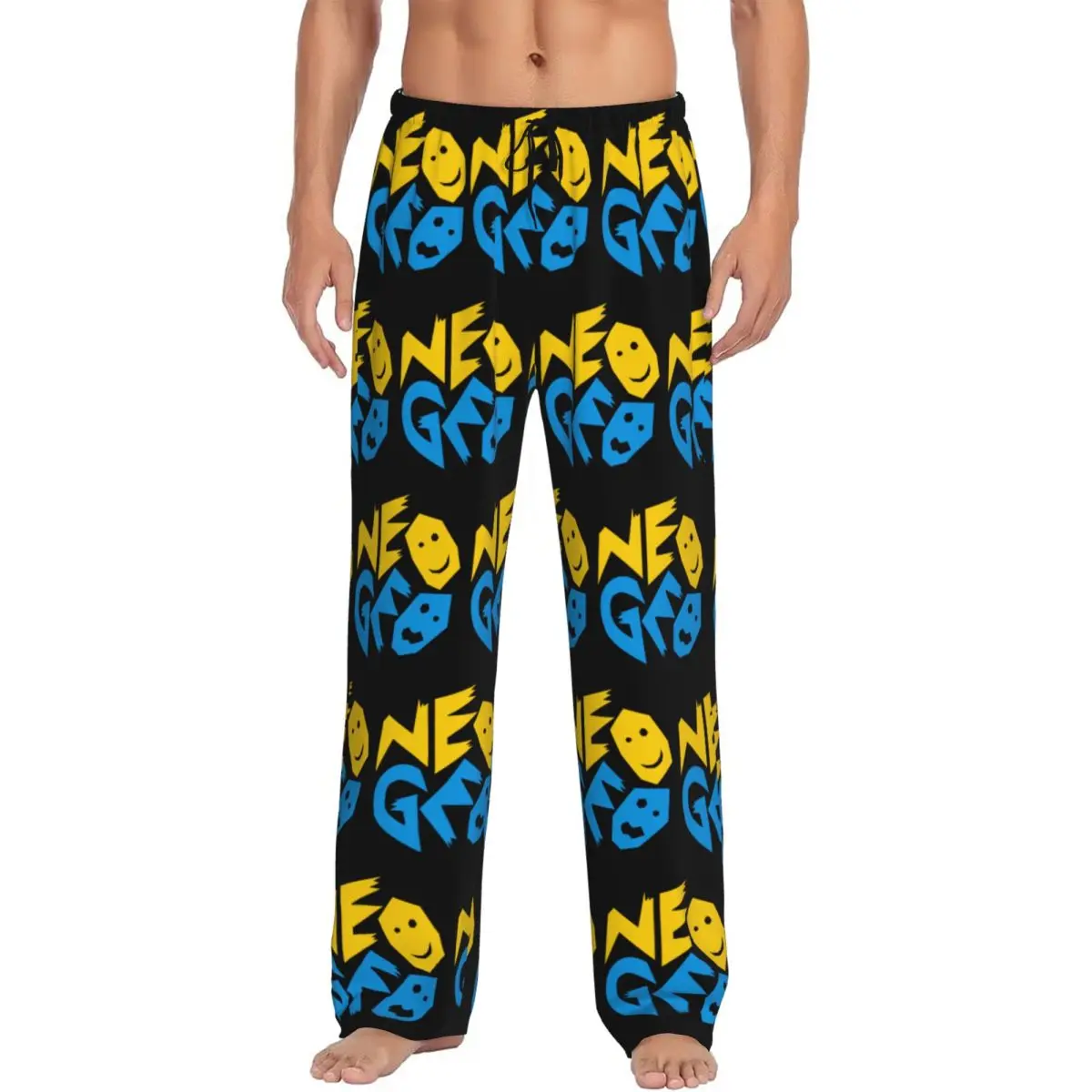 Custom Game Neogeos Logo Pajama Pants Sleepwear Men's Elastic Waistband Sleep Lounge Bottoms with Pockets
Custom Game Neogeos Logo Pajama Pants Sleepwear Men's Elastic Waistband Sleep Lounge Bottoms with Pockets
